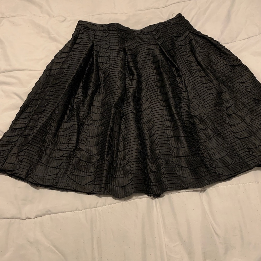 Pleated Texture A Line Skirt